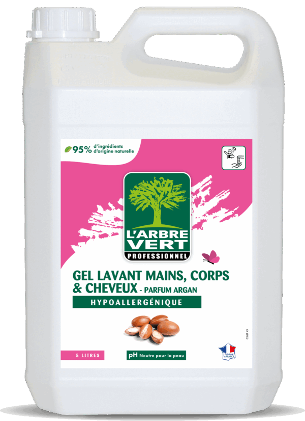 Photo du produit : Gel Lavant mains, corps et cheveux parfum Argan